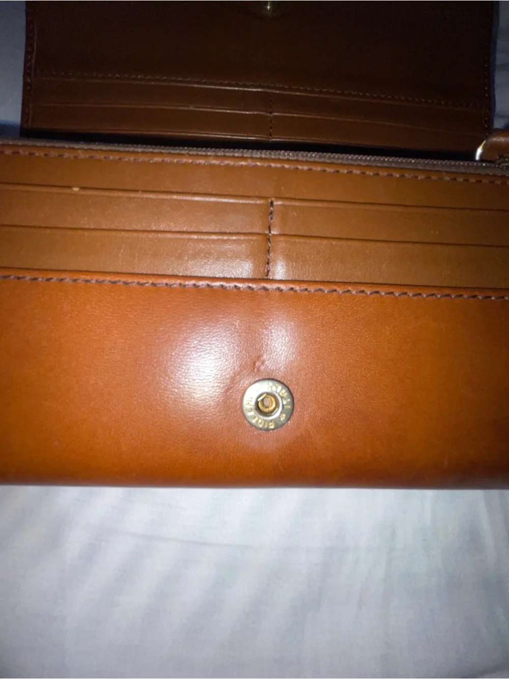 Burberry Leather Continental Wallet - Brown